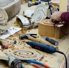 Spanish Cedar Scrolled Corbel Replication