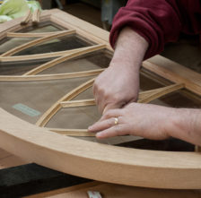 African Mahogany Hal Round Transom